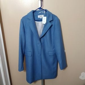 Womens xl haute edition wool blend coat